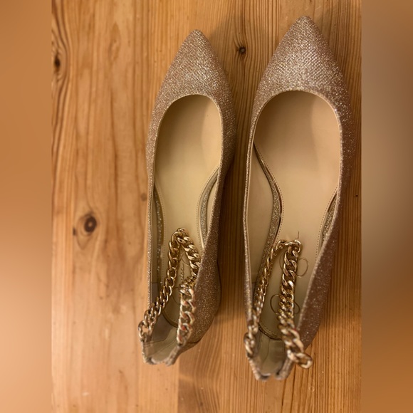 Jessica Simpson Women’s Alanna Ballet Flat Cosmo Gold size 11 New - Picture 2 of 5